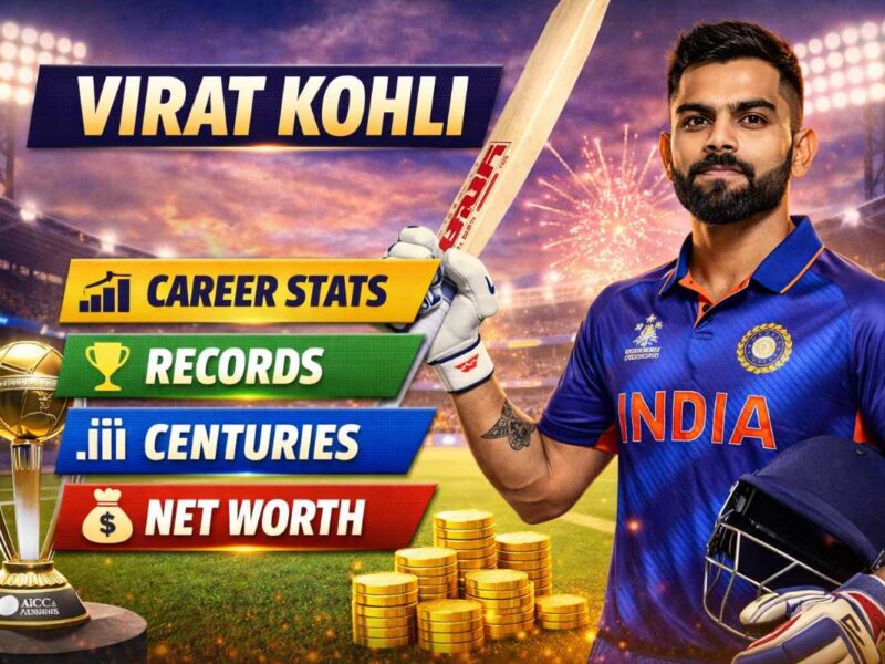 Virat Kohli Career Stats, Records, Centuries & Net Worth (2026)